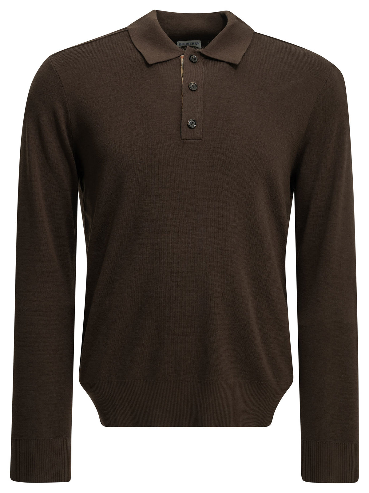 Burberry "Marcus" Polo Sweater - Brown