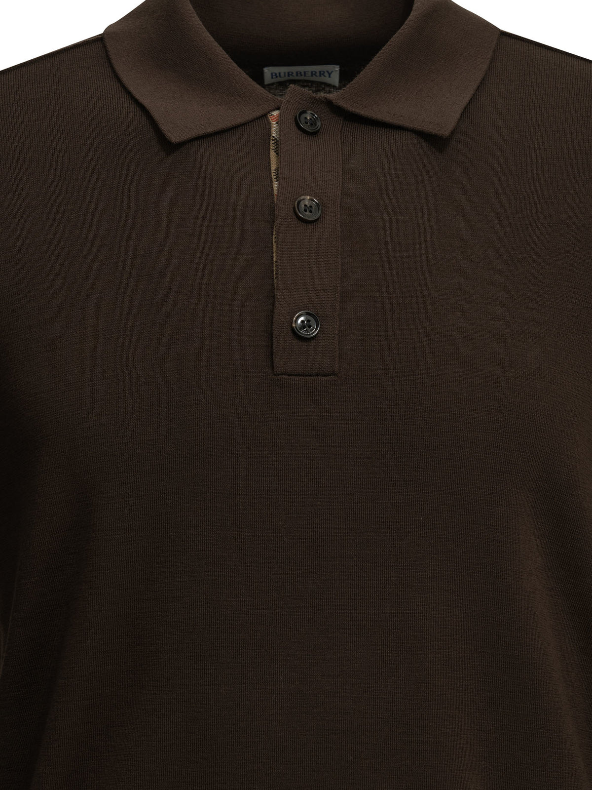 Burberry "Marcus" Polo Sweater - Brown