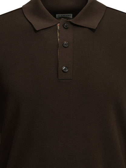 Burberry "Marcus" Polo Sweater - Brown
