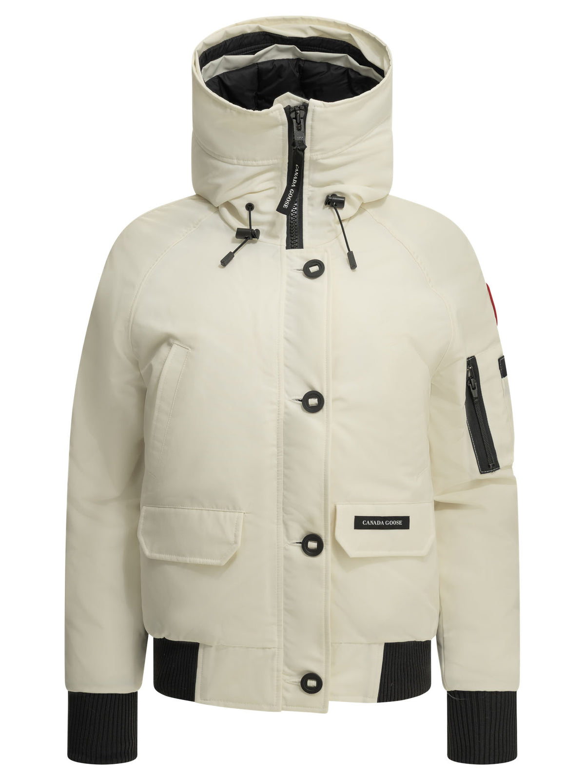 Canada Goose "Chilliwack" Short Down Jacket - White