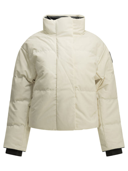 Canada Goose "Grandview" Short Down Jacket - White