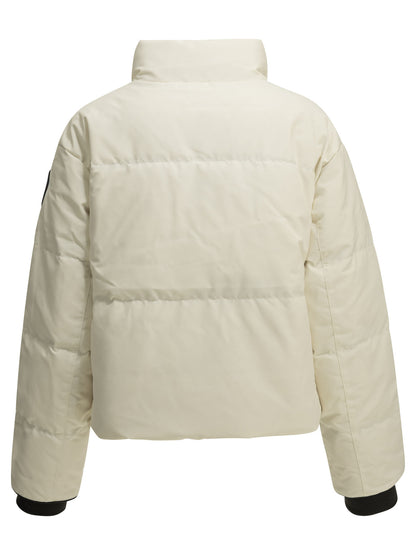 Canada Goose "Grandview" Short Down Jacket - White