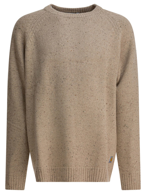 Carhartt WIP "Anglistic" Crew-Neck Sweater - Beige