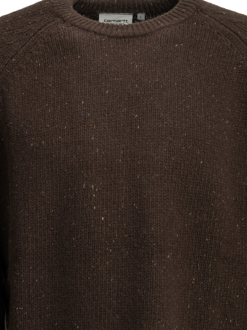 Carhartt WIP "Anglistic" Crew-Neck Sweater - Brown