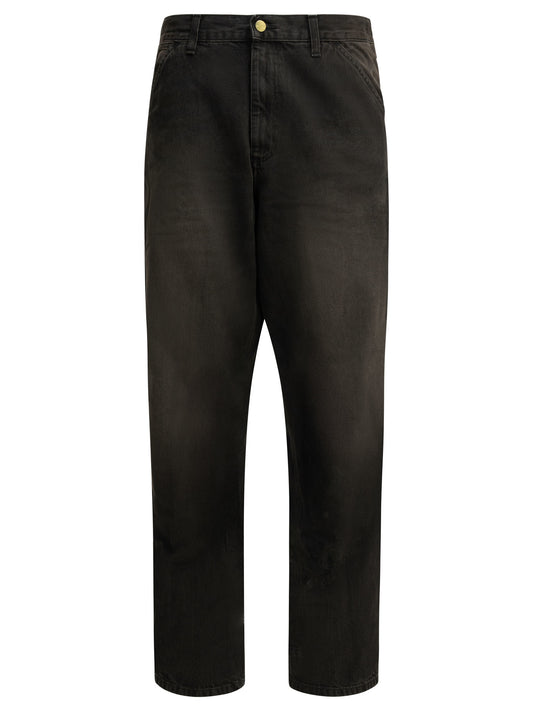 Carhartt WIP "Simple" Straight-Leg Jeans - Black