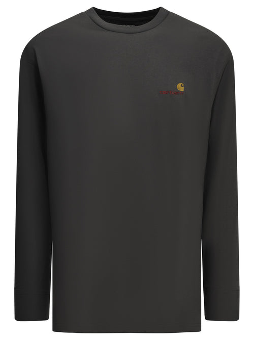 Carhartt WIP "American Script" Crew-Neck T-Shirt - Grey