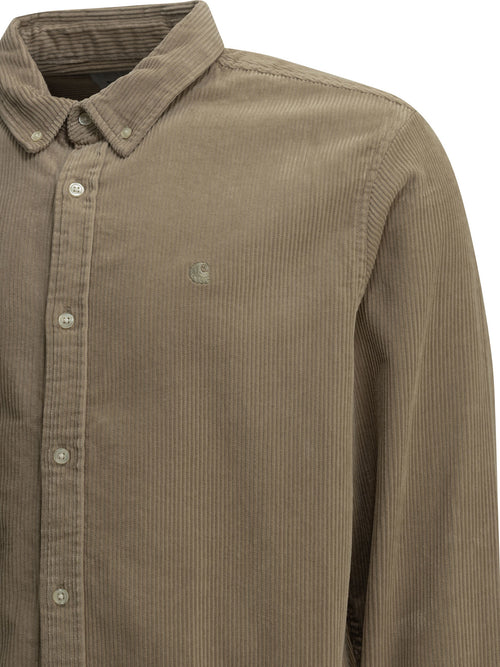 Carhartt WIP "Madison Cord" Casual Shirt - Beige
