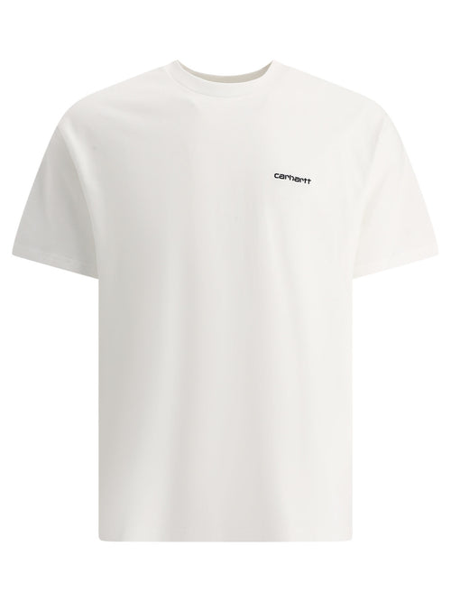 Carhartt WIP "Script Embroidery" Crew-Neck T-Shirt - White