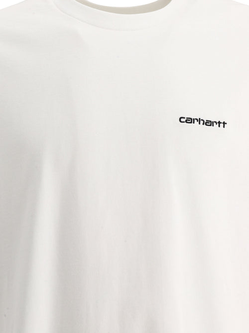 Carhartt WIP "Script Embroidery" Crew-Neck T-Shirt - White