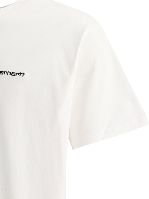 Carhartt WIP "Script Embroidery" Crew-Neck T-Shirt - White
