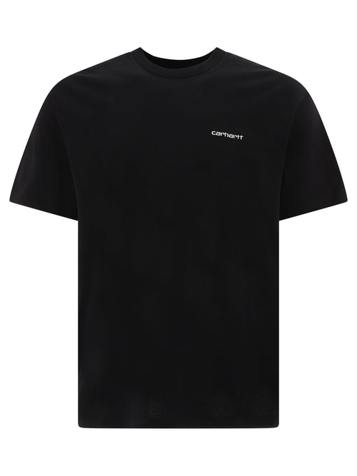 Carhartt WIP "Script Embroidery" Crew-Neck T-Shirt - Black
