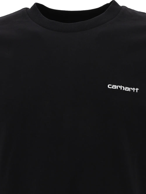 Carhartt WIP "Script Embroidery" Crew-Neck T-Shirt - Black