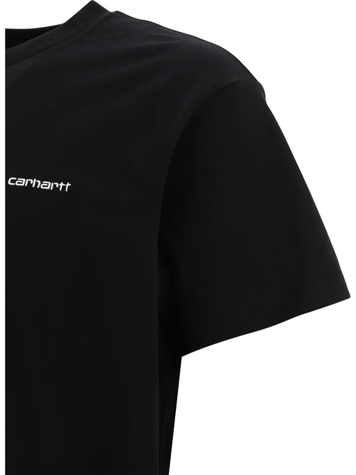 Carhartt WIP "Script Embroidery" Crew-Neck T-Shirt - Black