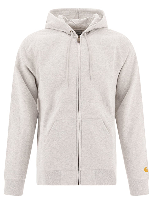 Carhartt WIP "Chase" Zip-Up Sweatshirt - Grey