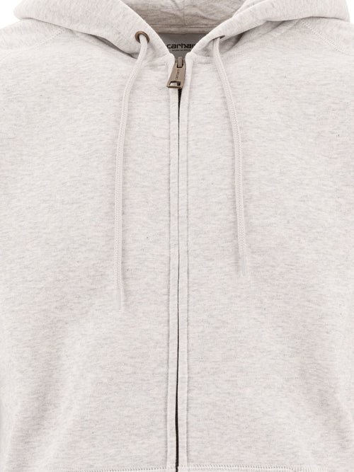 Carhartt WIP "Chase" Zip-Up Sweatshirt - Grey