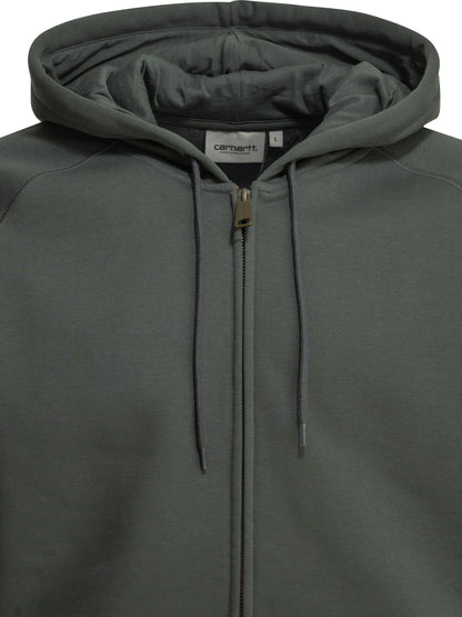 Carhartt Wip "Hooded Chase" Zip Sweatshirt - Blue