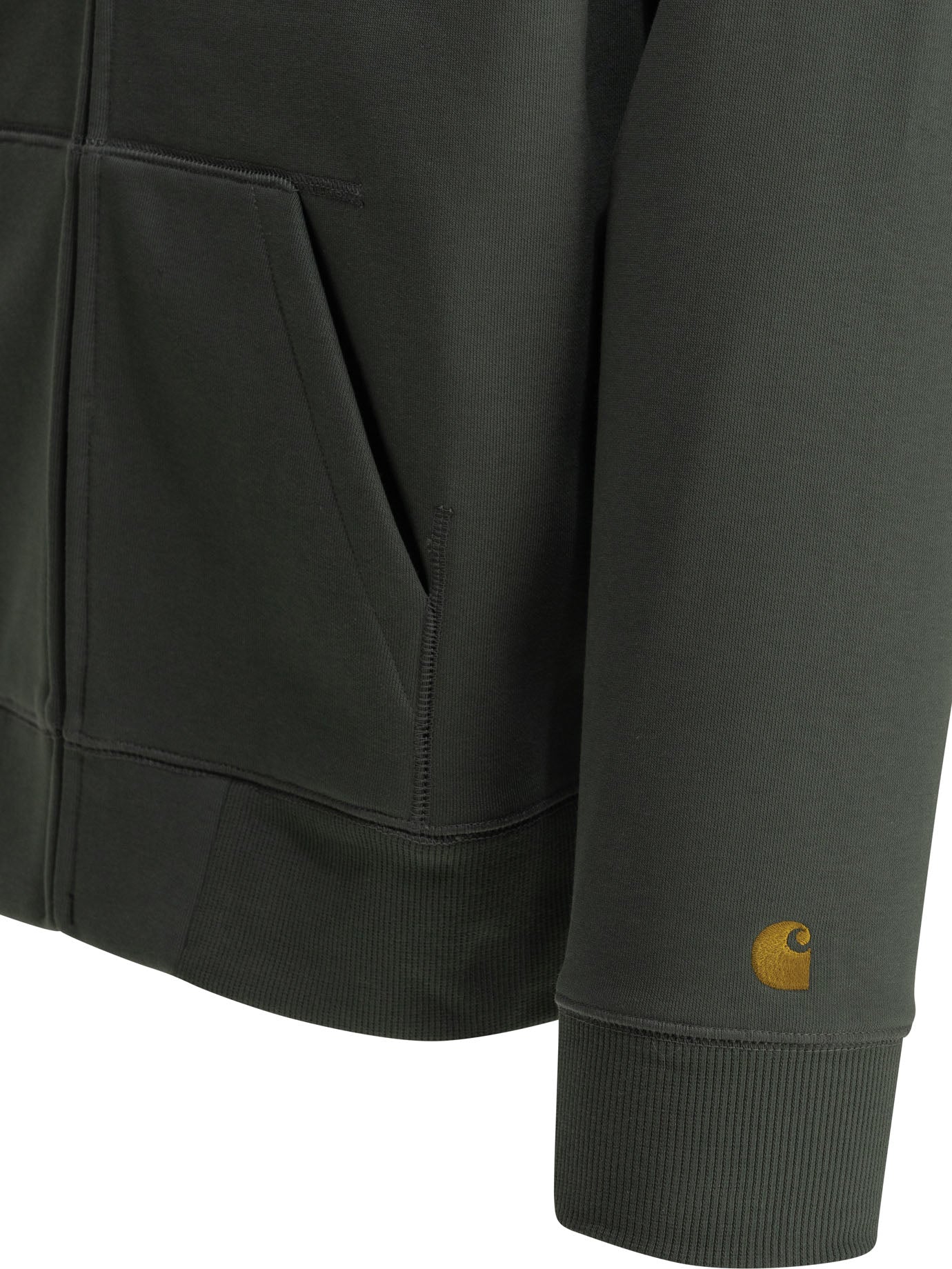 Carhartt Wip "Hooded Chase" Zip Sweatshirt - Blue