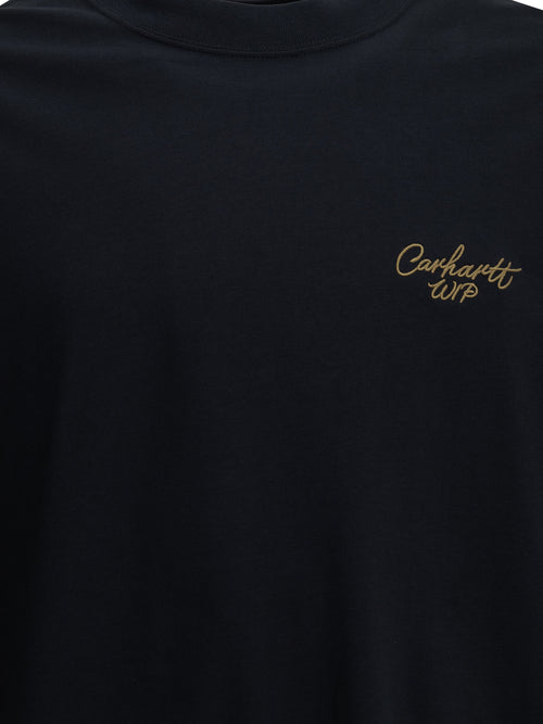 Carhartt WIP "Signature Script" Crew-Neck T-Shirt - Blue