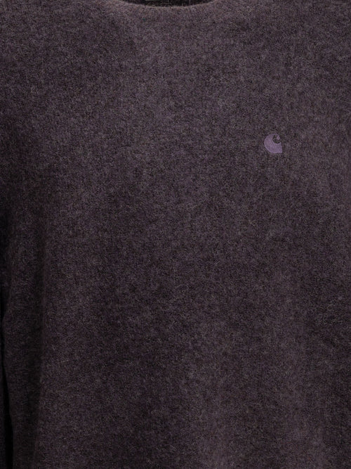 Carhartt WIP "Curtis" Crew-Neck Sweater - Purple