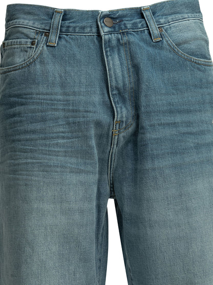 Carhartt Wip "Aaron" Wide leg jeans - Light Blue