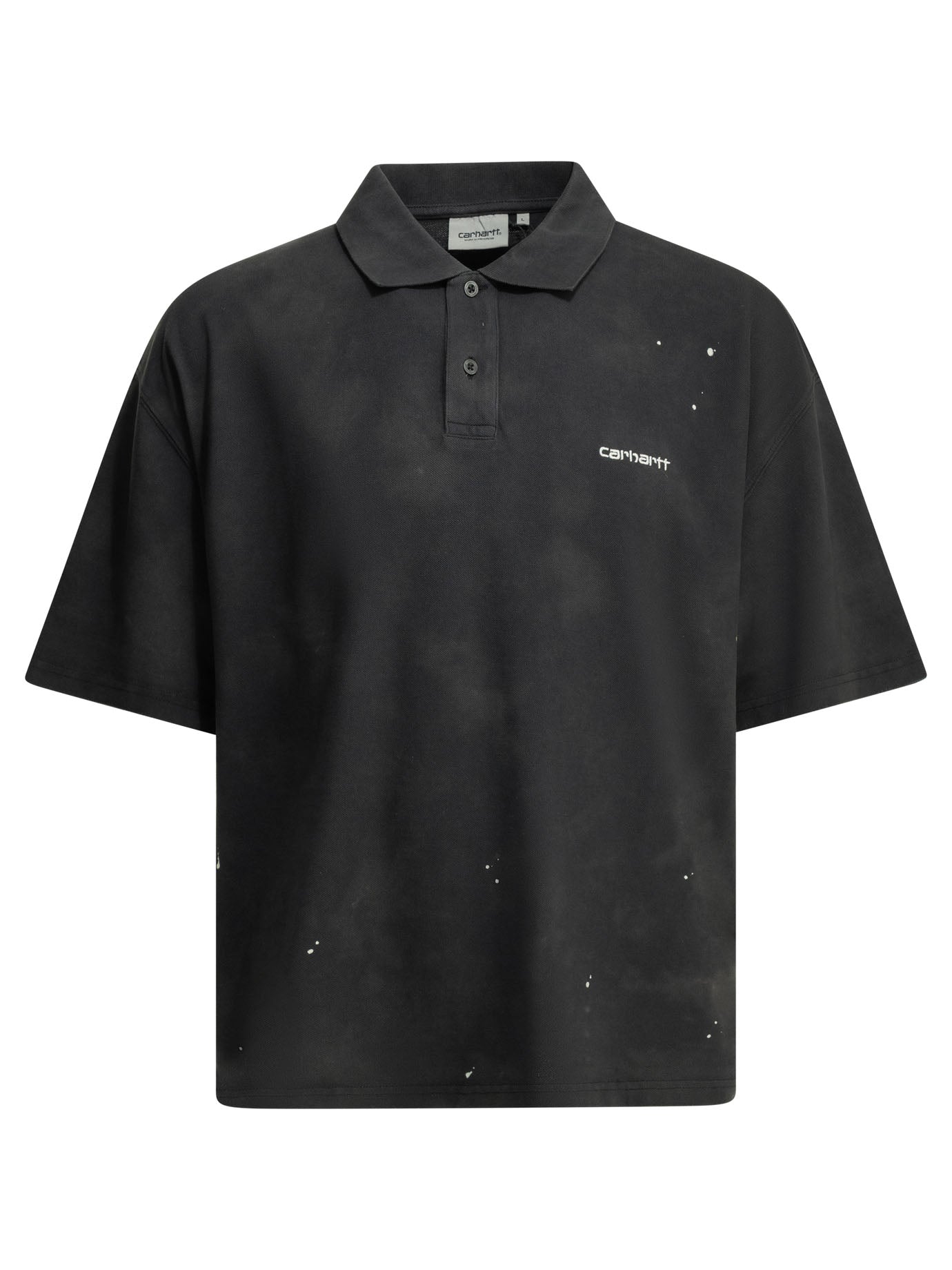 Carhartt Wip "Painter" Polo shirt with buttons - Black