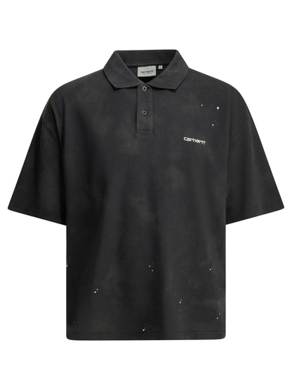 Carhartt Wip "Painter" Polo shirt with buttons - Black