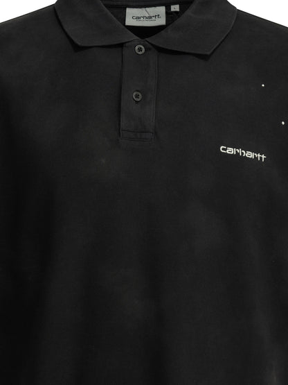 Carhartt Wip "Painter" Polo shirt with buttons - Black