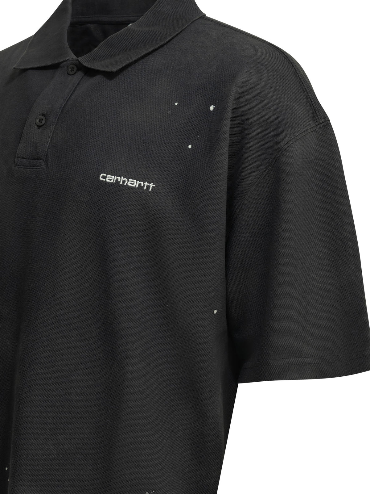 Carhartt Wip "Painter" Polo shirt with buttons - Black