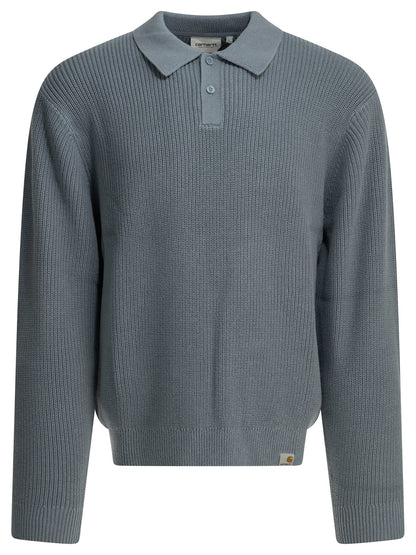 Carhartt Wip "Miles" polo sweater - Blue