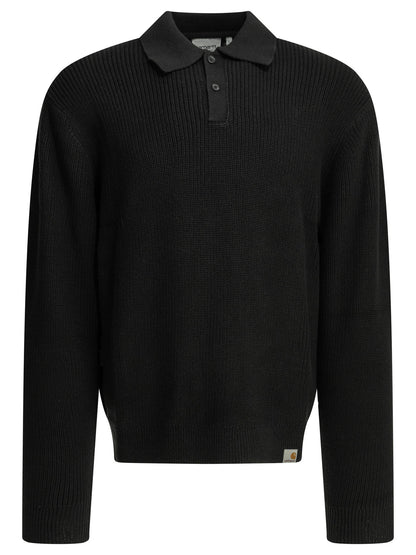 Carhartt Wip "Miles" polo sweater - Black