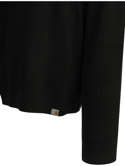 Carhartt Wip "Miles" polo sweater - Black
