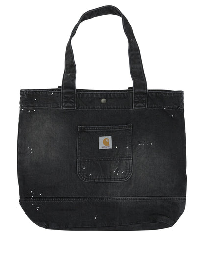 Carhartt Wip "Denim Tote" large shoulder bag - Black