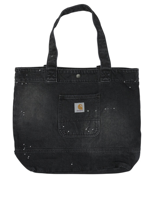 Carhartt Wip "Denim Tote" large shoulder bag - Black