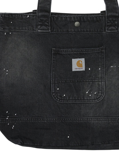 Carhartt Wip "Denim Tote" large shoulder bag - Black
