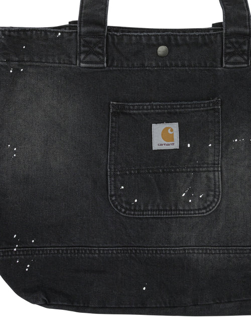 Carhartt Wip "Denim Tote" large shoulder bag - Black