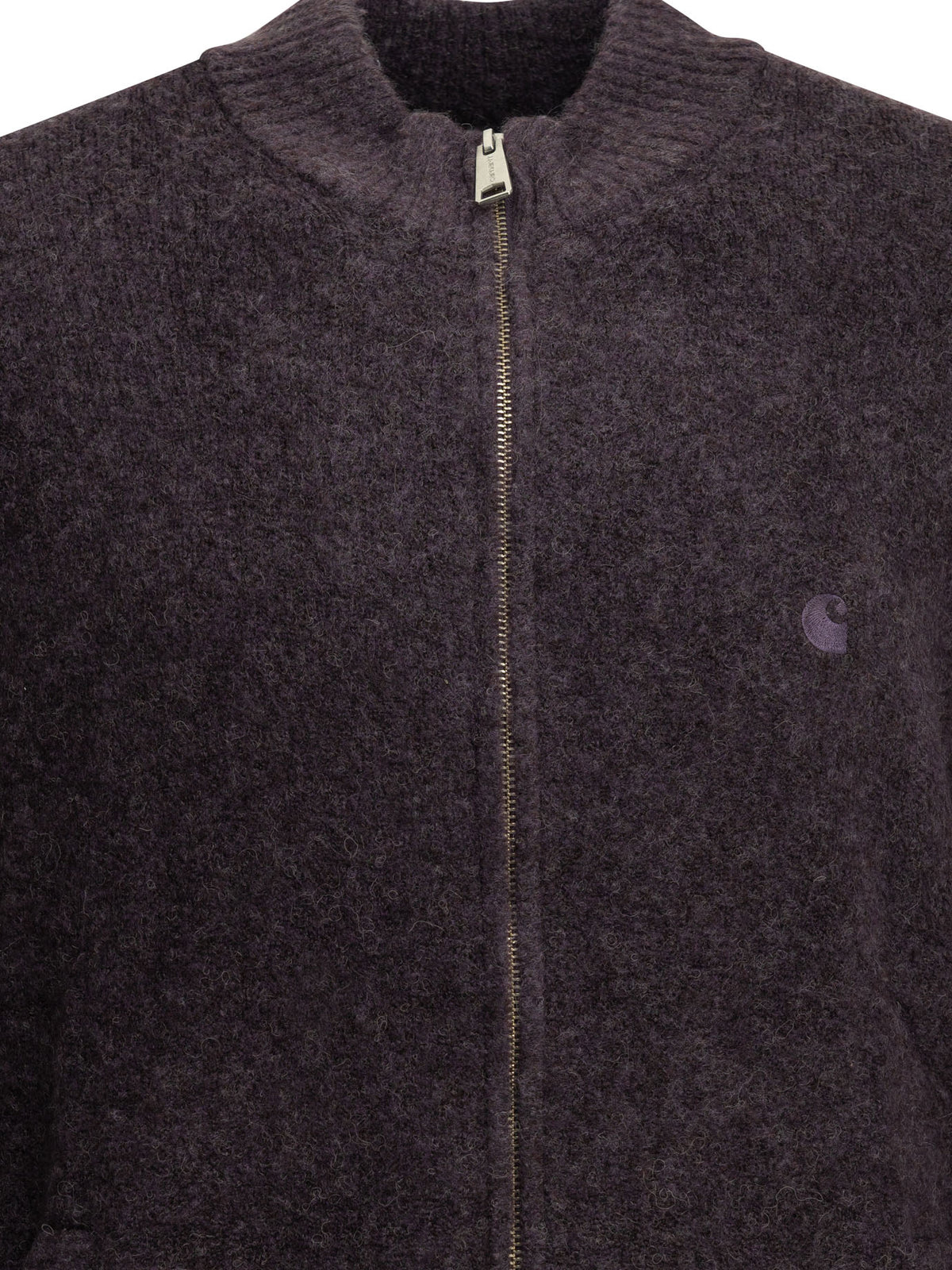 Carhartt WIP "Curtis" Zip-Up Sweater - Purple