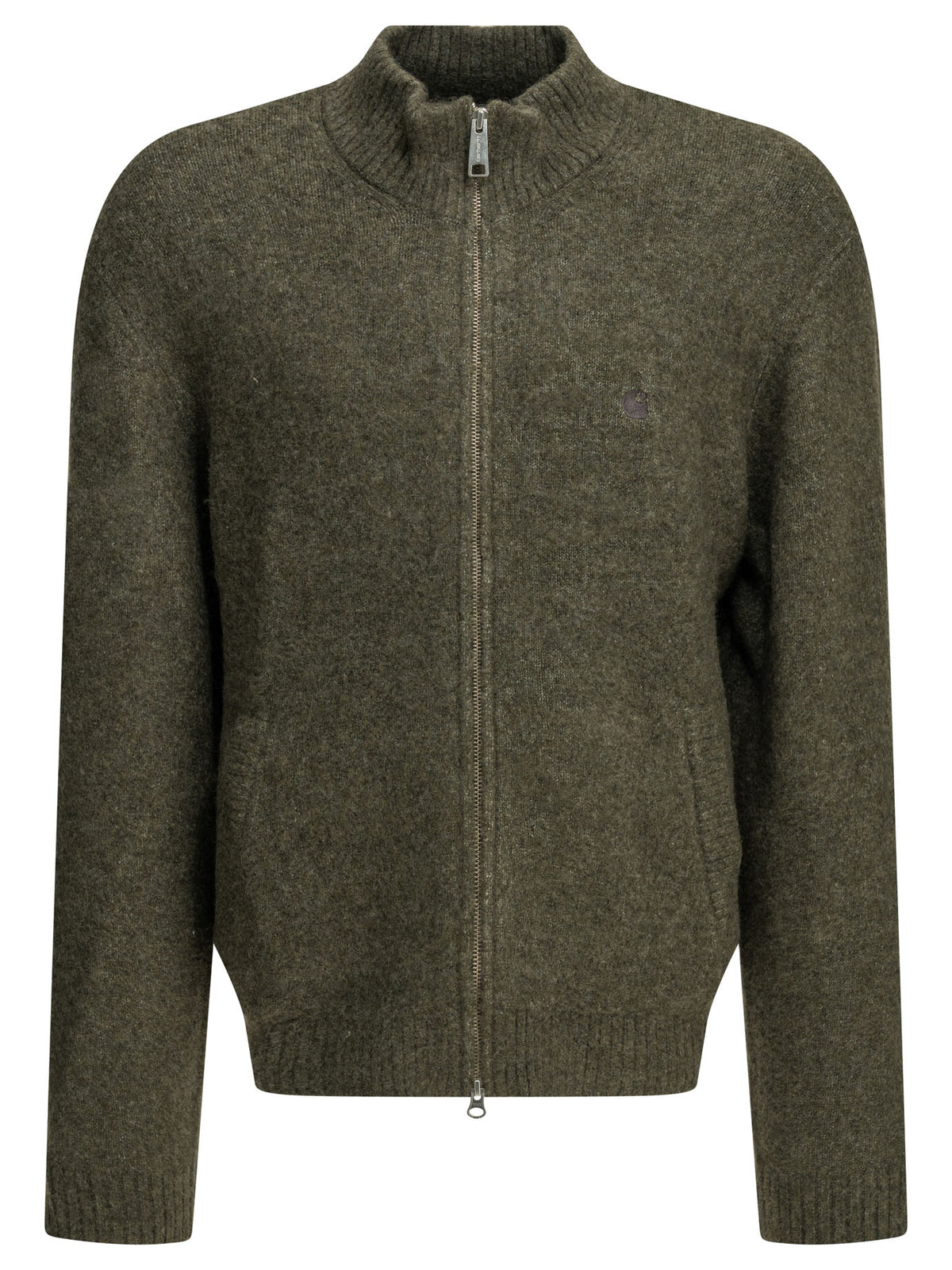 Carhartt WIP "Curtis" Zip-Up Sweater - Grey