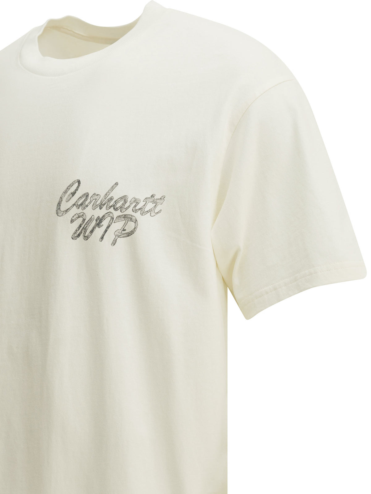 Carhartt WIP "Hatching Script" Crew-Neck T-Shirt - White
