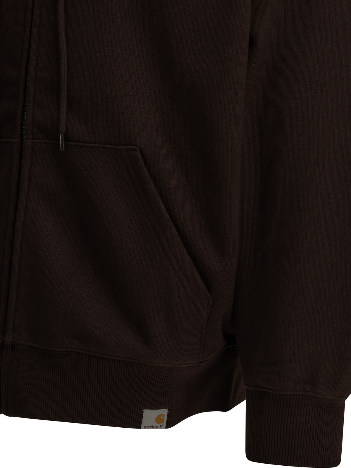 Carhartt WIP "Chez WIP" Zip-Up Sweatshirt - Burgundy