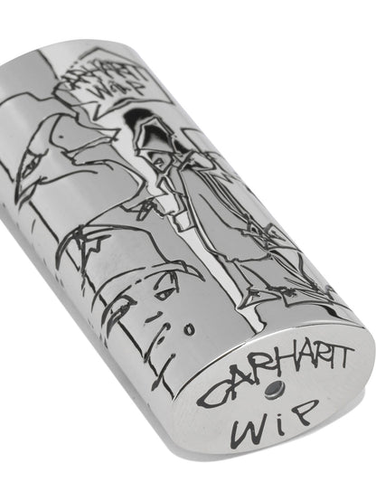Carhartt WIP "Blinkerfluid BIC" Lighter Holder - Silver