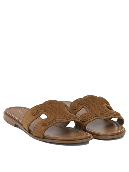Celine "Marina Triomphe" Slide - Brown