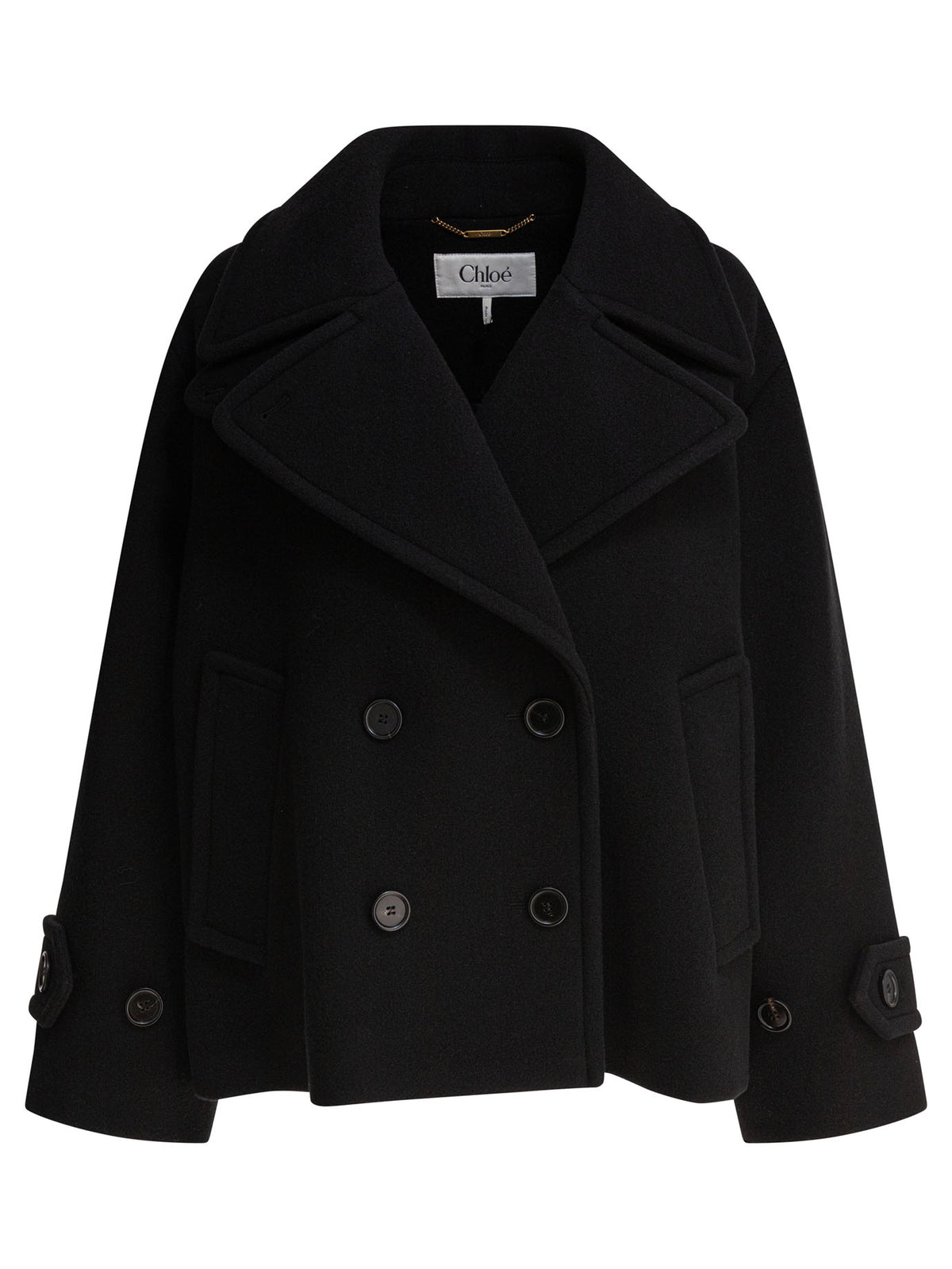 Chloé Short wool coat - Black