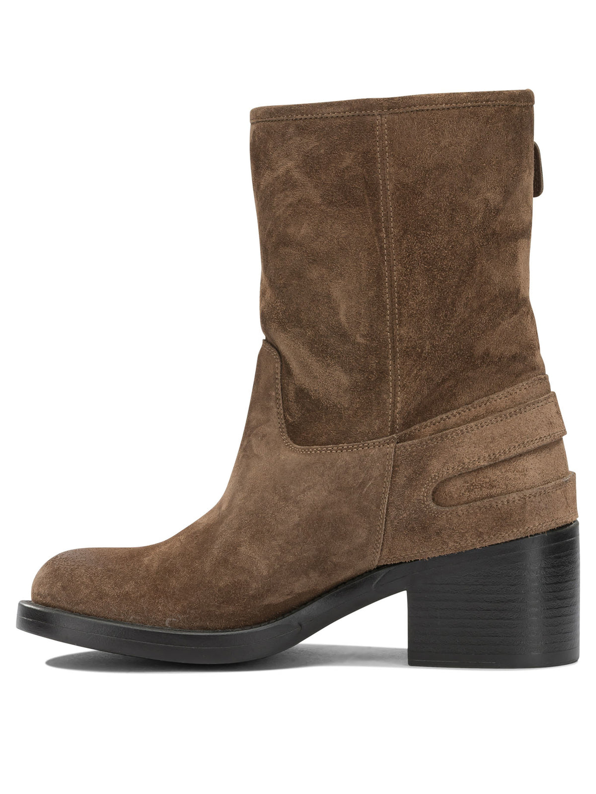 Chloé "Dakota" Pull-On Ankle Boots - Brown