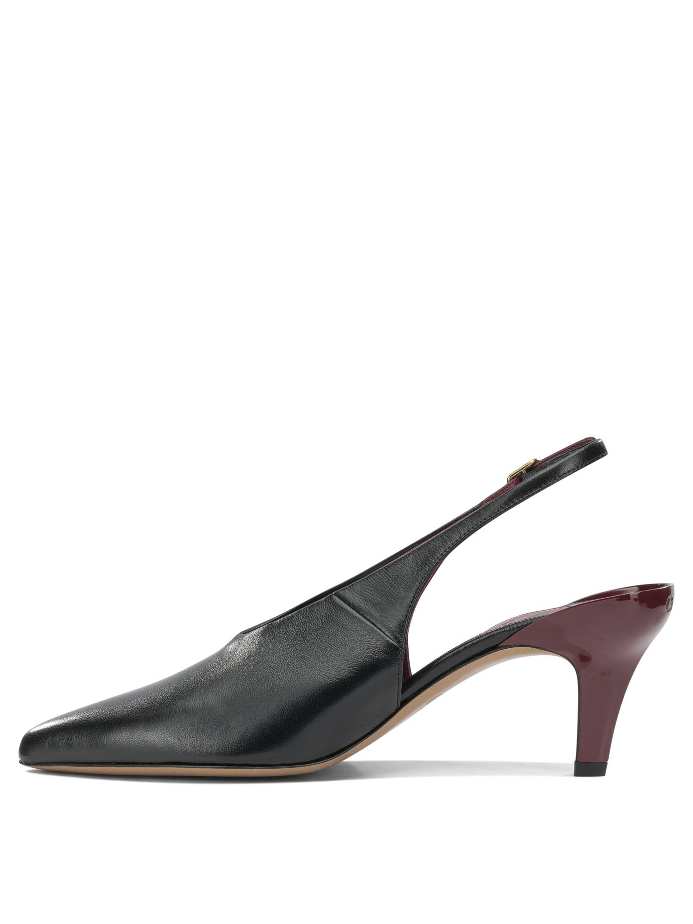 Chloé "Suzie 50MM" Slingback - Black