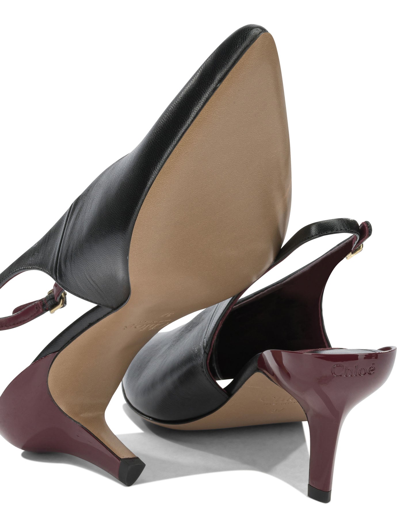 Chloé "Suzie 50MM" Slingback - Black