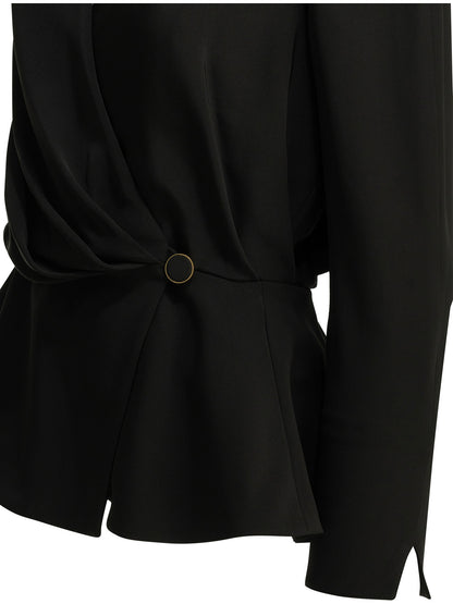 Chloé Casual draped top - Black