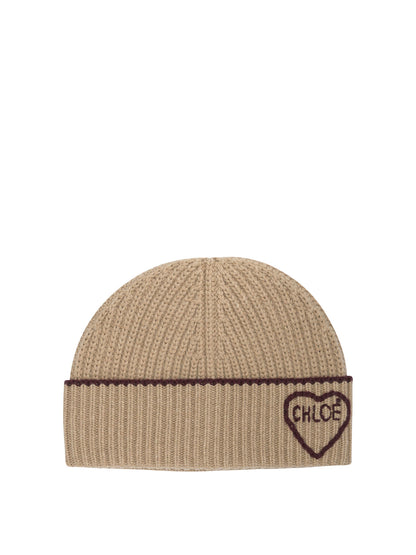Chloé "Encoeur" Beanie - Brown
