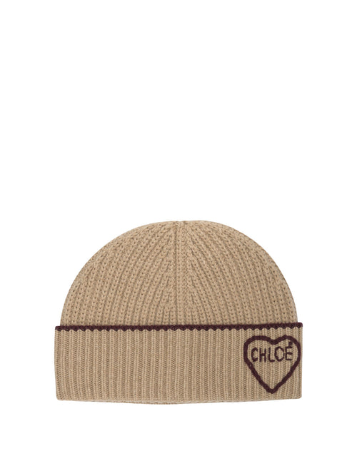 Chloé "Encoeur" Beanie - Brown