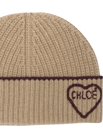 Chloé "Encoeur" Beanie - Brown