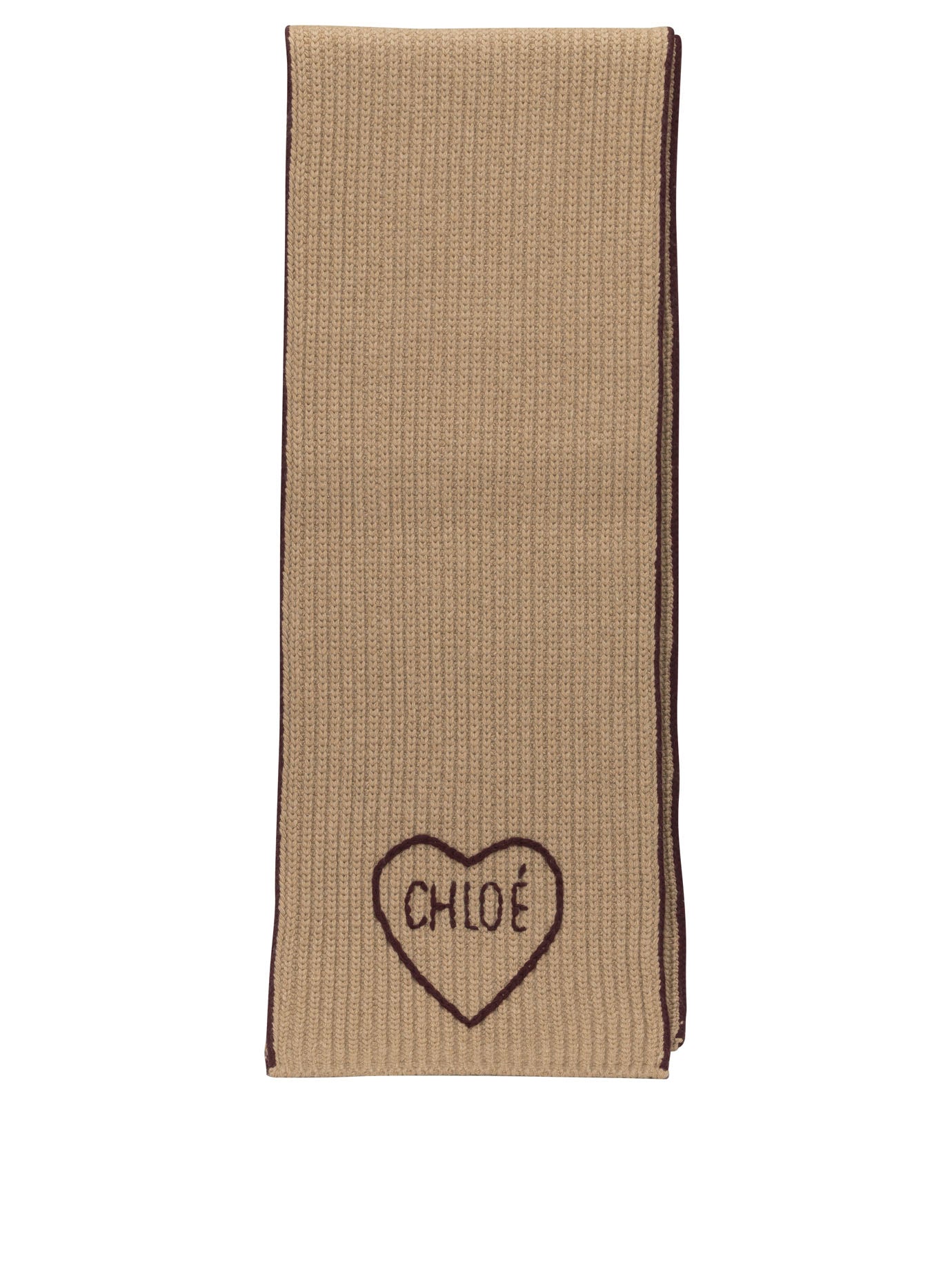 Chloé "Encoeur" Scarf - Brown